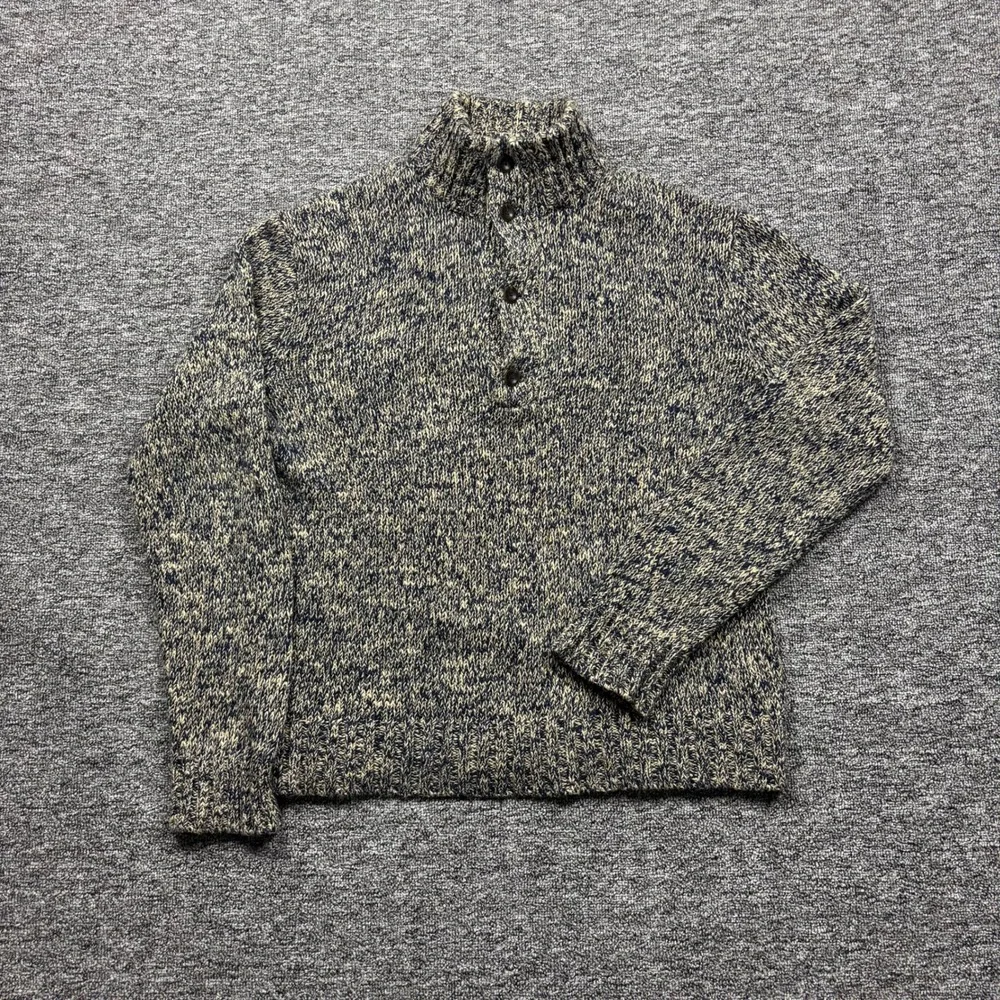 Vintage 2000s Polo Ralph Lauren Multicolor Mock Neck Knit Sweater Size Large